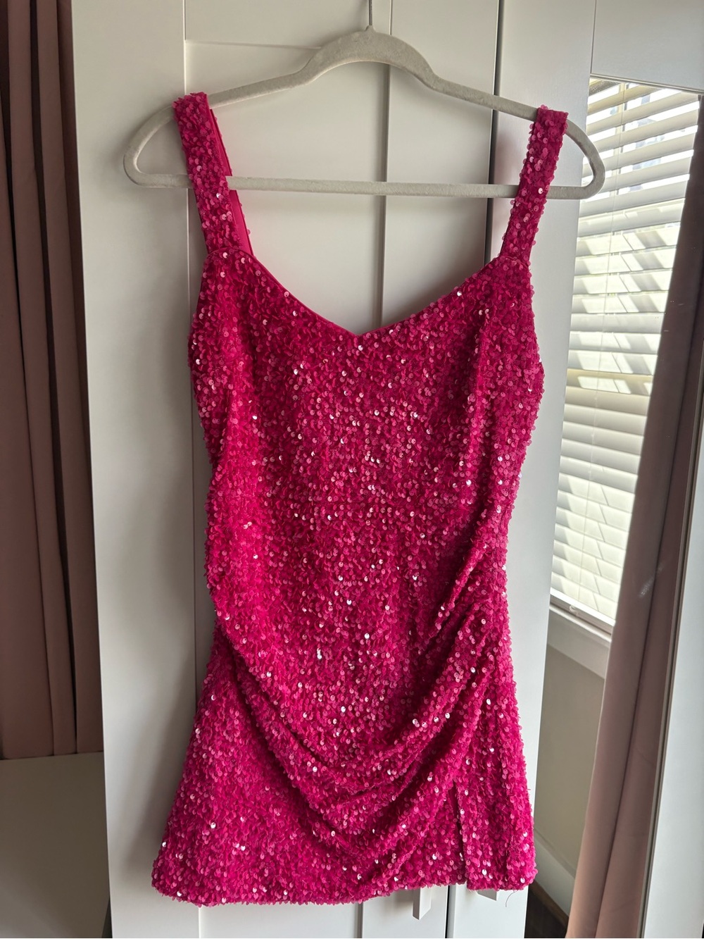 Hot Pink Sequin Dress